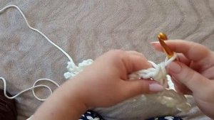 ковер вязаный из шнура Вяжем с Nilena Sans коврик вязание крючком МК мастер класс ч.1