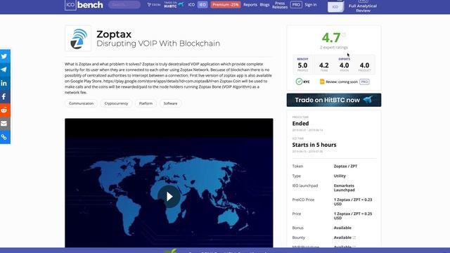 ZopTax рейтинг проекта смотреть онлайн