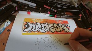 Граффити на стикерах Hello my name is / Graffiti stickers Hello my name is #graffiti #tagging