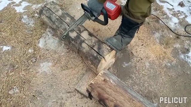 пилю хлам электрической пилой энергомаш
