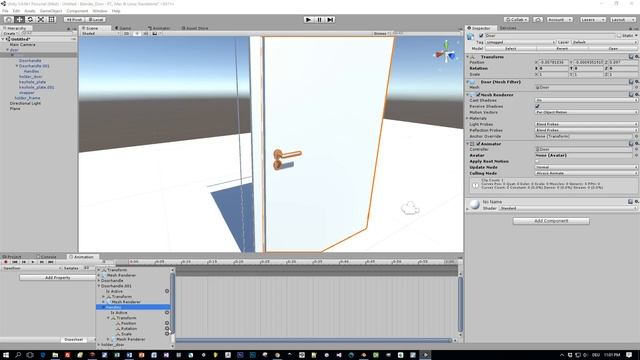 Unity 5.6 Animation Timeline Editor : Open Door смотреть онлайн