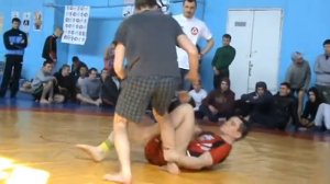 Станислав Сухоруков ("Gracie Barra" Харьков) 1я схватка. Чемп Харькова по БЖЖ (No-Gi) 03.30.2014