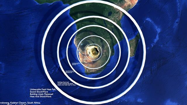 Asteroid impact Size Comparison On The Earth☄️?? смотреть онлайн