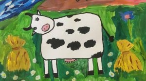 Рисуем корову. Стихи и видеомонтаж - Евгений Доставалов, декламация - Елена Иванова