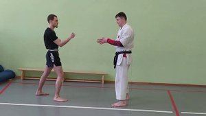 Якусоку кумитэ парная работа на 6 кю годзю рю карате норматив