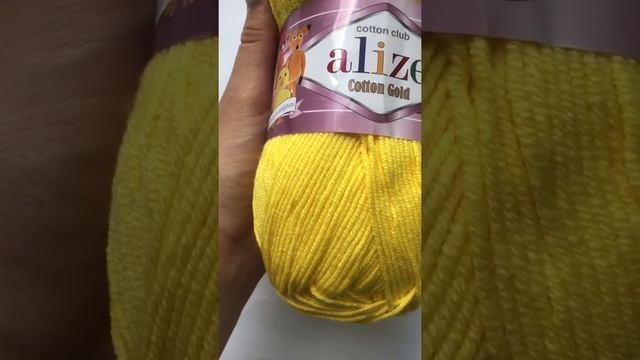 Подробный обзор пряжи Alize Cotton Gold(Хлопок с акрилом) №110 Цыпленок