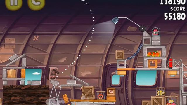 Angry Birds Rio Level 11-6 Smugglers Plane 3 Stars смотреть онлайн