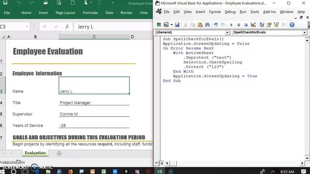 Spell check a Protected Sheet #18 смотреть онлайн