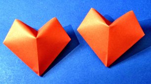 Объемное сердце из бумаги ❤ Оригами сердце из бумаги