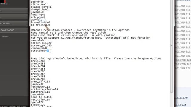 How to: set a custom resolution on FTL (Faster Than Light) 1080p
