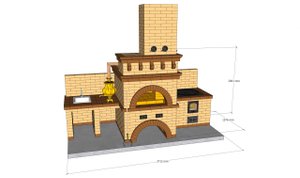 Порядовка русская печь, казан, мангал