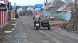 Мотоцикл Урал. Установка новой коляски.