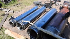 гидроцилиндр. замена штока в трёхштоковом цилиндре.