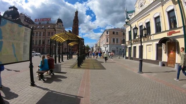 Travel To Russia, Tatarstan: Walking In Kazan 4k 60fps. Baumana, Kaban Lake | Баумана, Казань.