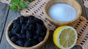 Шелковица, перетертая с сахаром