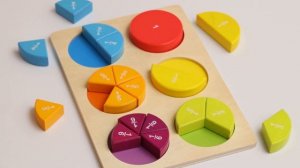 ANDREU Toys Пазл-вкладыш "Обучающая головоломка Дроби"