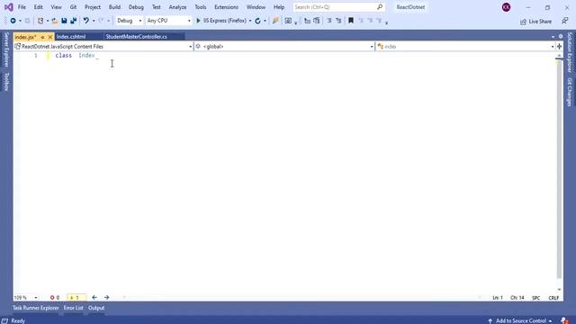 #03 Displaying tabular data from database using React js in ASP NET MVC Part 1