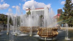 ✅Музыкальный фонтан возле театра Глобус. Радуга!