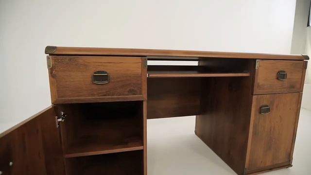 BRW (БРВ) СТОЛ КОМПЮТЕРНІЙ, ПИСЬМЕННЫЙ ИНДИАНА (ДУБ ШУТЕР) JBIU 2D2S 140 смотреть онлайн