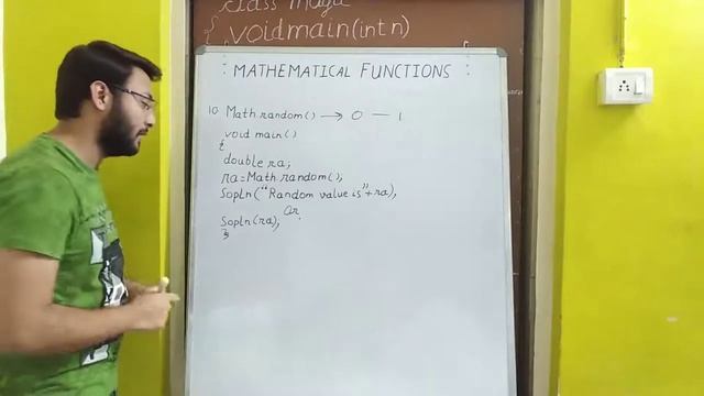 Math.random() function in JAVA | ICSE