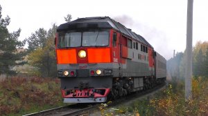 Свистящий ТЭП70-0188 с пригородным поездом Егоршино - Екатеринбург-Пасс.