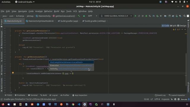 Google Map With Jetpack Compose(Get User Current location, add a marker, draw polylines) смотреть онлайн