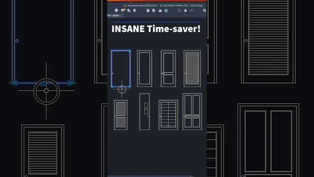 AutoCAD Dynamic Blocks - Doors Elevations - AutoCAD 2023 For Mac