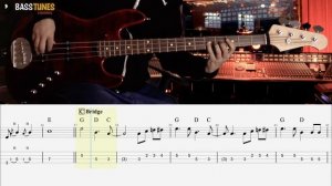 Otis Redding - (Sittin' on) the dock of the bay BASS COVER with Tabs and Sheet