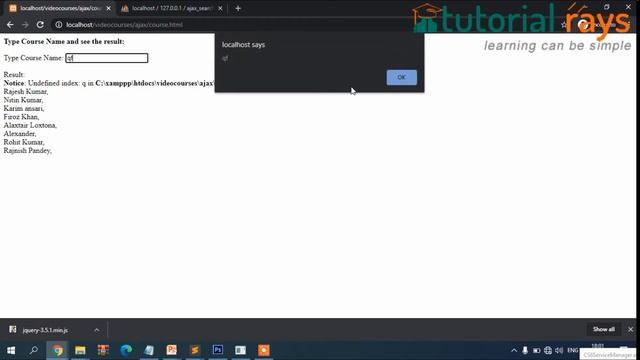 8 jquery ajax live search | Jquery Ajax Google Like Search  | Ajax Tutorials |