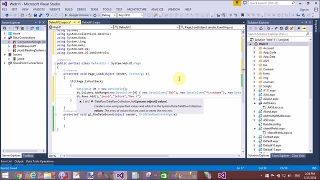 Merge Two DataColumn and Display single in ASP.NET Gridview смотреть онлайн