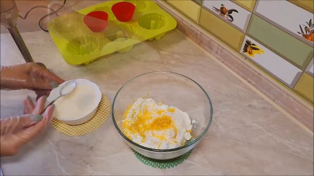 Творожное суфле с цедрой лимона. Десерт для детей.