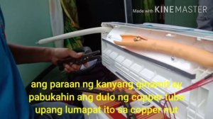 Paano mag install ng split type aircon inverter MITSUBISHI