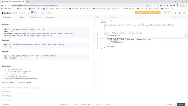 LeetCode 30  Substring with Concatenation of All Words