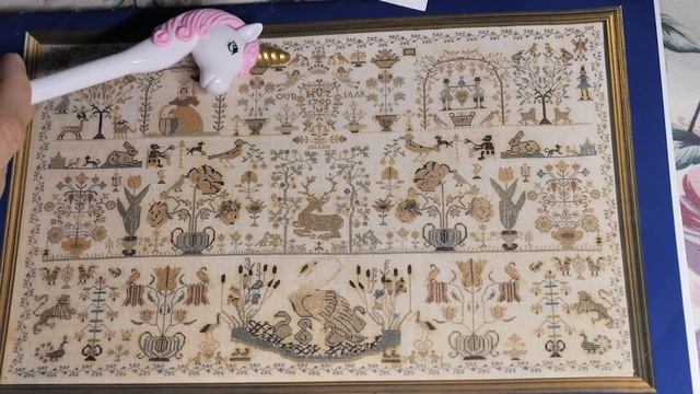 Sampler Dutch Beauty. Сэмплер Голландская красота. Символика вышивки и значение. смотреть онлайн