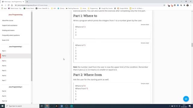 9.1 Java Helsinki Uni MOOC programming 1 part 2! More loops Part 1 смотреть онлайн