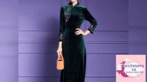 BARX MATOSIDAN KUZ VA BAHORGI FASONLAR / Бархатное платья 2023|Бахор ва кузги либослар фасонлар 202