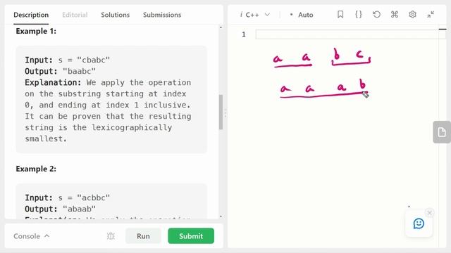 Lexicographically Smallest String After Substring Operation | Leetcode 2734 | Weekly 349 смотреть онлайн