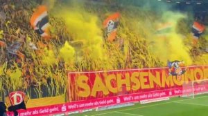 ⚫🟡 SG DYNAMO DRESDEN ULTRAS Atmosphere In Rudolf Harbig Stadion| Dynamo Dresden • Erzebirge Aue 1-0