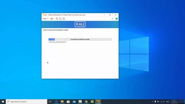 How to install Kali Linux 2020.1b in VMware Workstation Player 15 on Windows 10