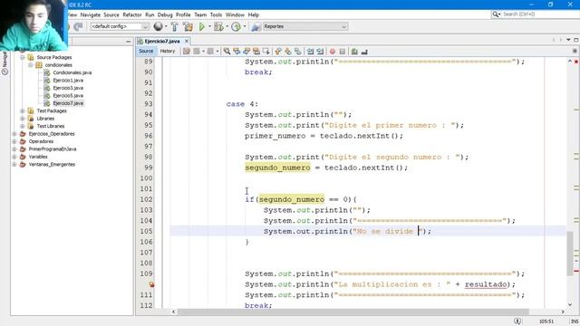 24 . Curso de Java II Condicionales II Ejercicio - Crear una calculadora aritmética смотреть онлайн