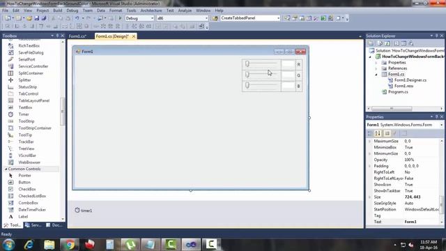 Part - 1 Change Windows Form Background Color At Run Time смотреть онлайн