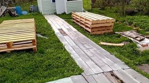 Как из старых паллет сделать дорожки на даче
