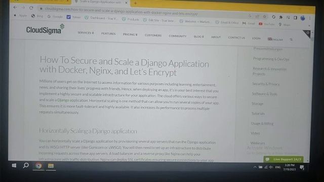 How To Secure and Scale a Django Application with Docker, Nginx, and Let’s Encrypt смотреть онлайн