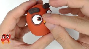 Squash Clay Making Angry Birds Red