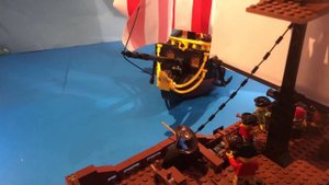 LEGO Pirates:  Attack of the Black Sea Barracuda! (stop motion)