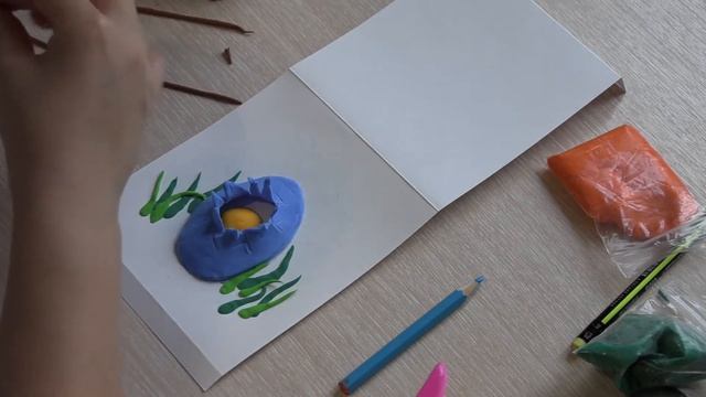 Объемная открытка из воздушного пластелина смотреть онлайн