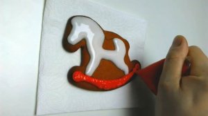 Новогодний пряник лошадка