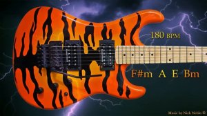 Hard Rock Metal Fast Guitar Backing Track F# Minor