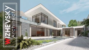 Элитный загородный дом в стиле хай-тек