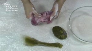 Шешина Екатерина. Мастер-класс по мокрому валянию "Цветок на камне"